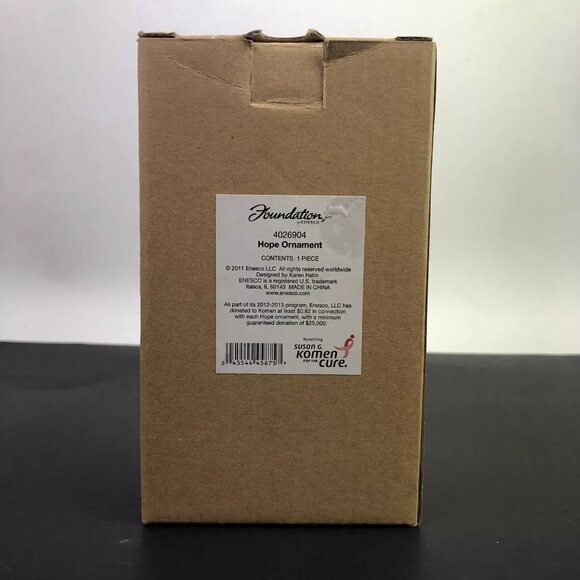 Foundation By Enesco Angel Hope Ornament 4" 2011 Christmas Gift #4026904 in Box - Picture 8 of 8